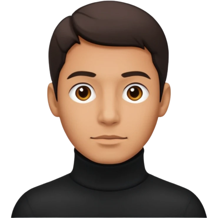 man in turtle neck emoji