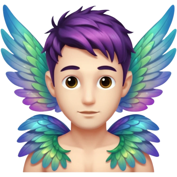 male fairy wings emoji