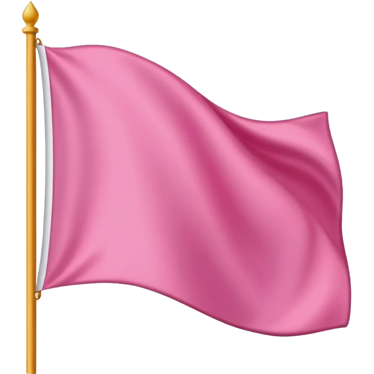 pink with white flag emoji