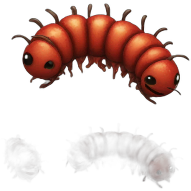 Bloody caterpillars emoji