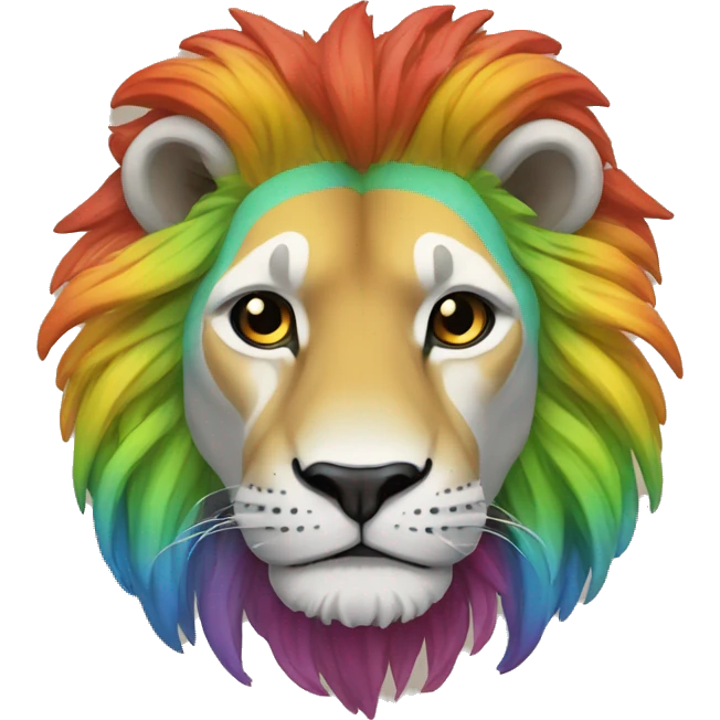 León arcoiris  emoji