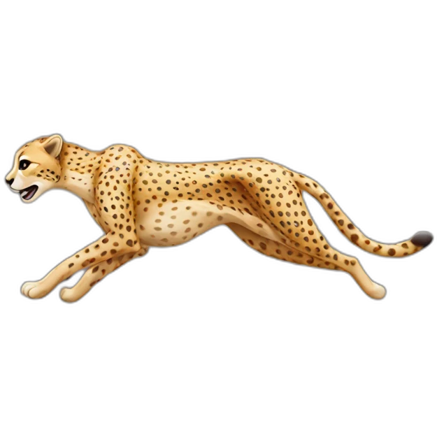 Running cheetah emoji