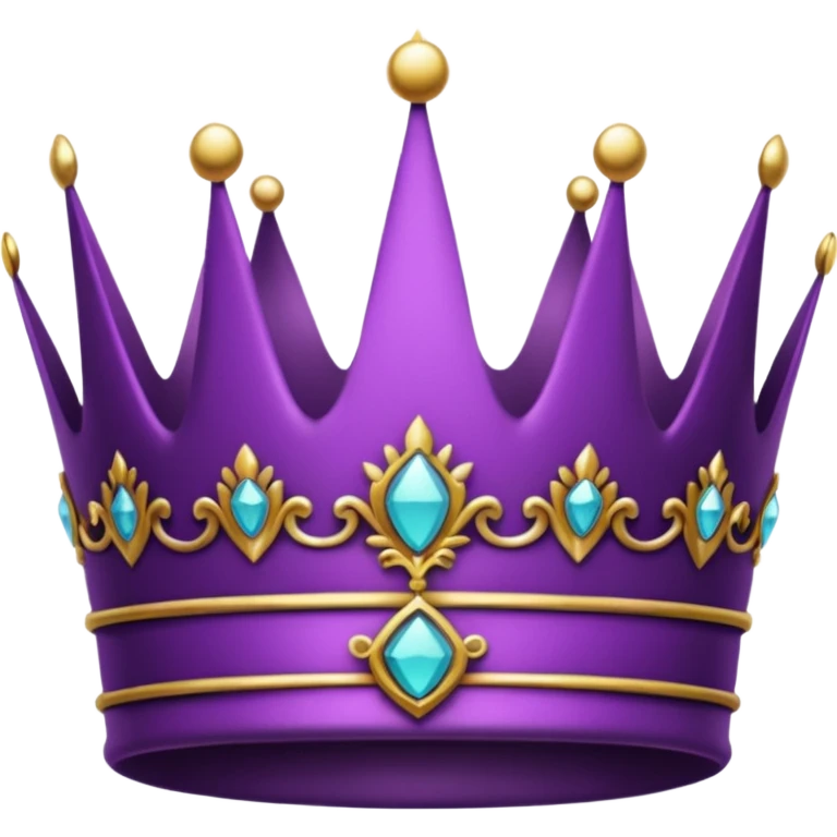 Coroa roxa emoji