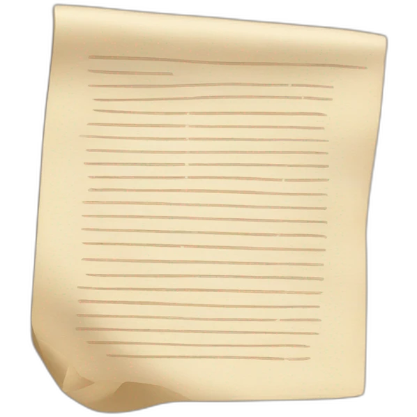 A paper recipe emoji