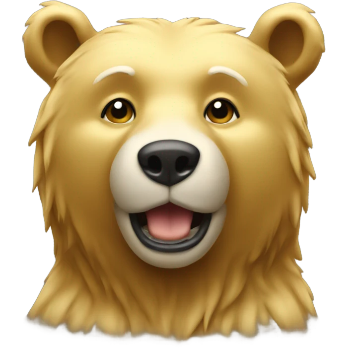 A golden bear emoji