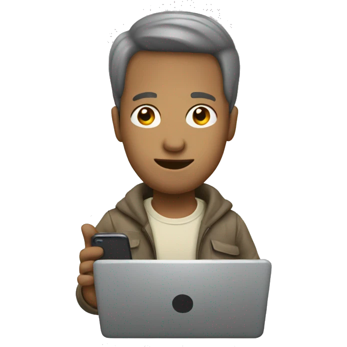 typing on mobile emoji