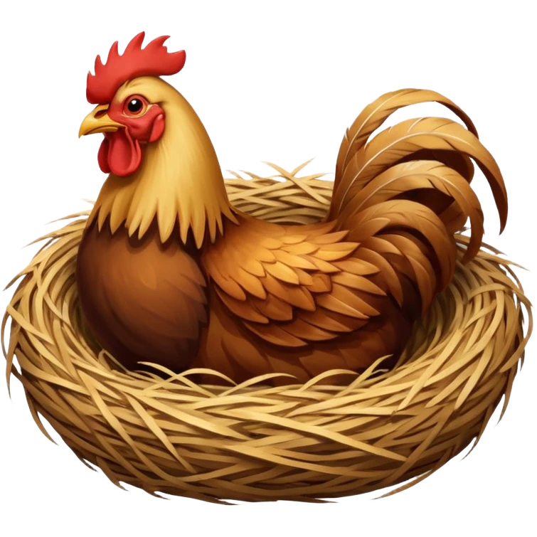 Rooster nest emoji
