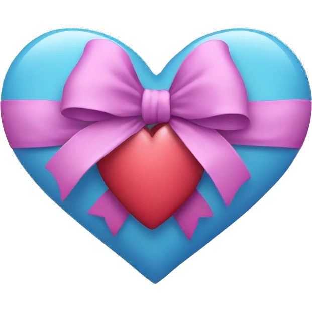 Heart with bow emoji