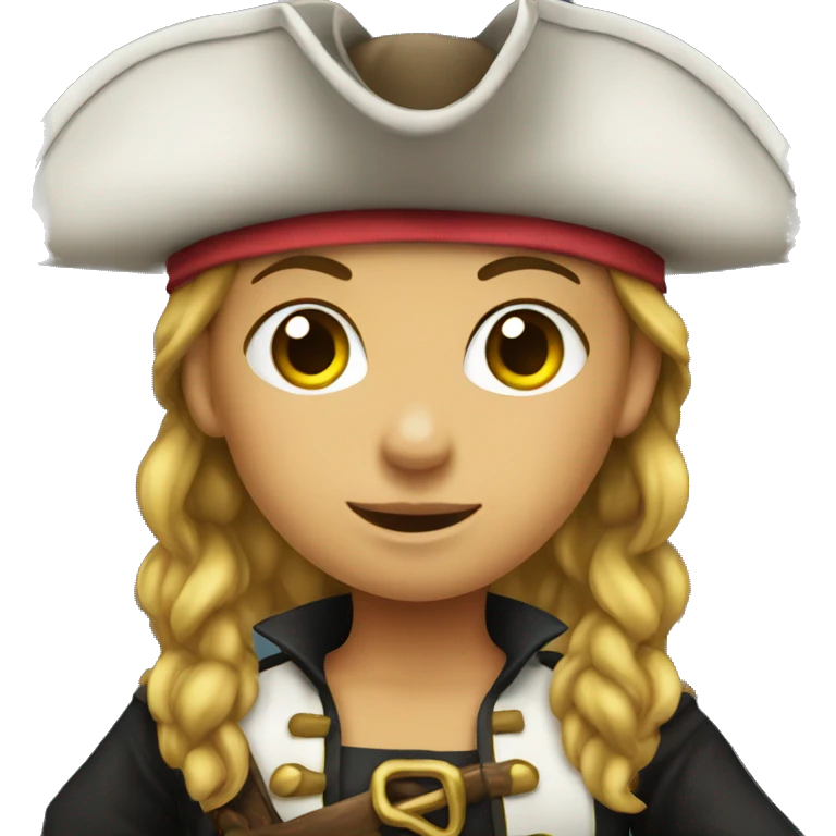 a pirate girl emoji