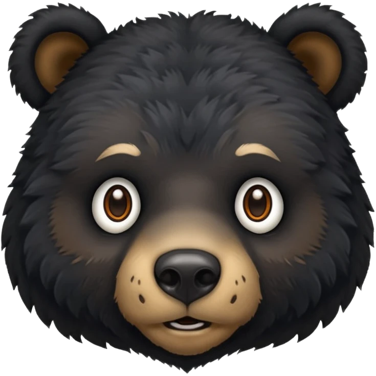 black bear face emoji