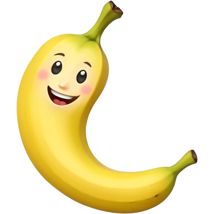 Funny banana emoji