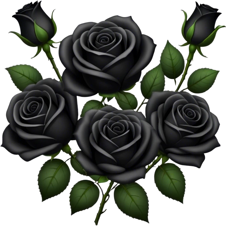 black roses emoji