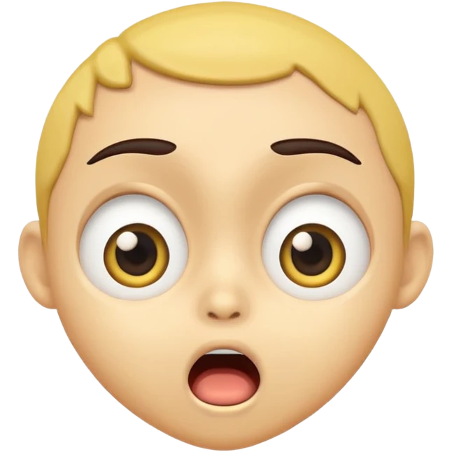 Shocking face mamoji animated emoji