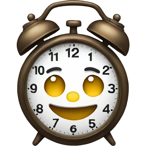 clock smiling emoji