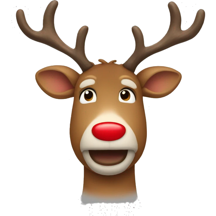 Red Nosed Reindeer emoji