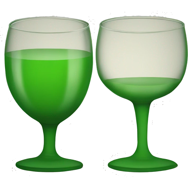 Two green goblets emoji
