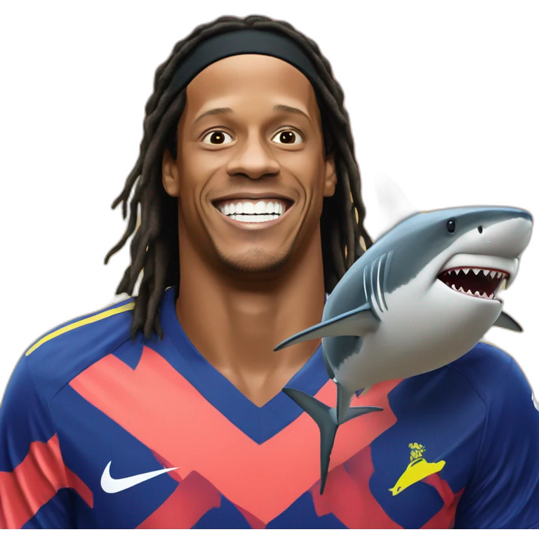Ronaldinho gaúcho shark atack emoji
