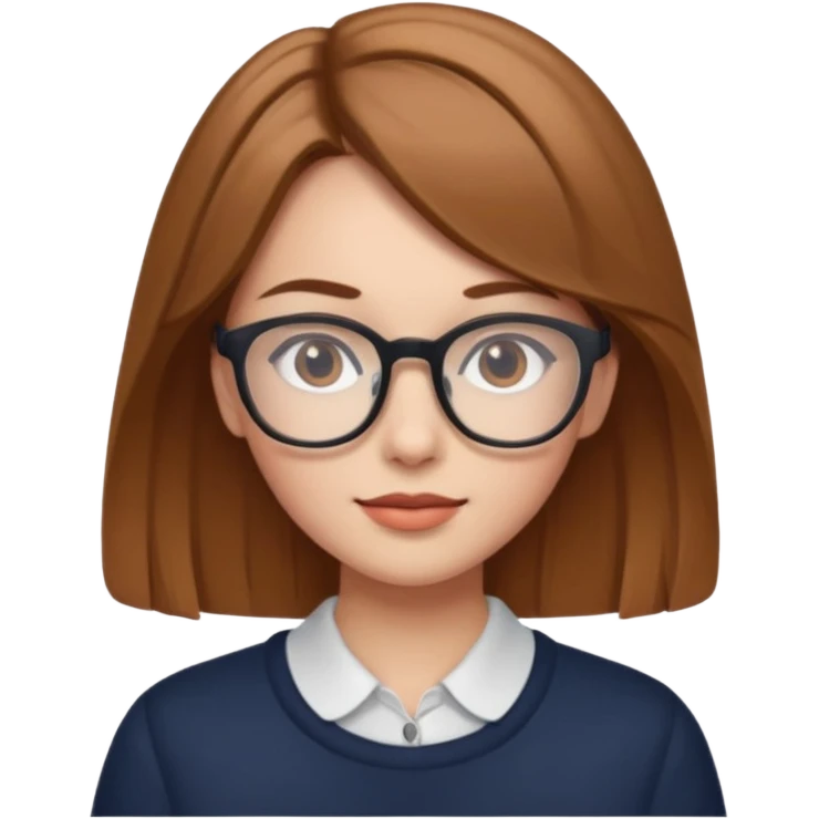 IT girl with glasses emoji