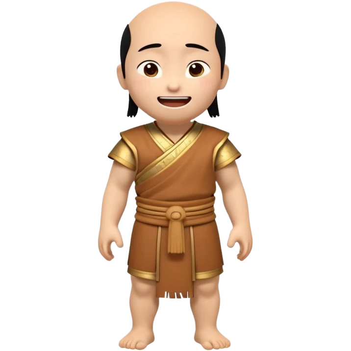 create an emoji set of a cartoonish full body character from china from 2000 BC doing different emotions emoji