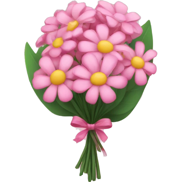 Pink flower bouquet  emoji