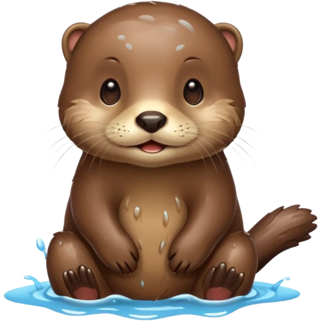 otter with emoji