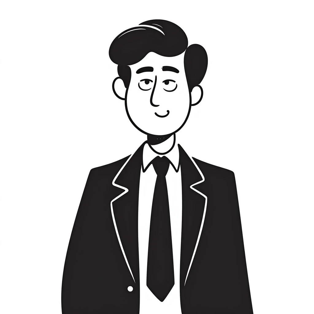 Political leader figure in suit with serious expression emoji