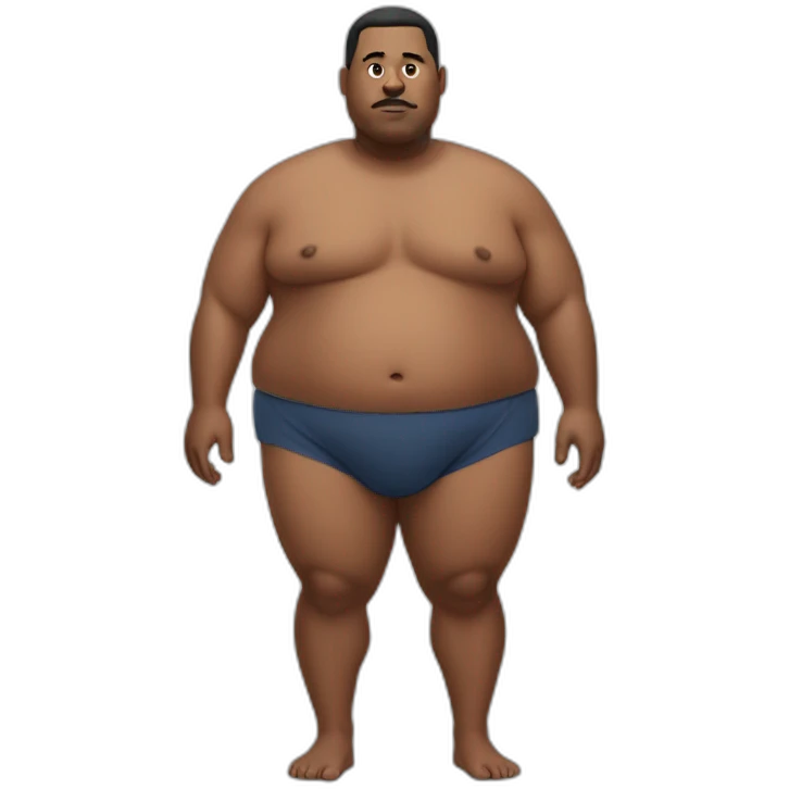 Obese man with large glutes emoji