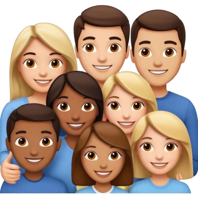 friends selfie smiling emoji