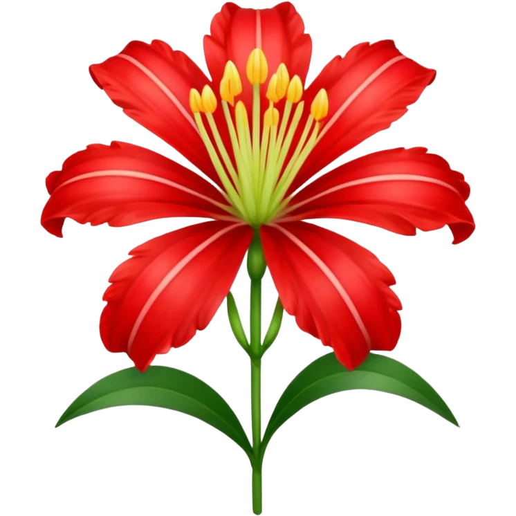 Quiero un emoji lindo para mí novia de la flor lycoris radiata me gusta pero quiero enviarlo como emoji, no cómo sticker  emoji