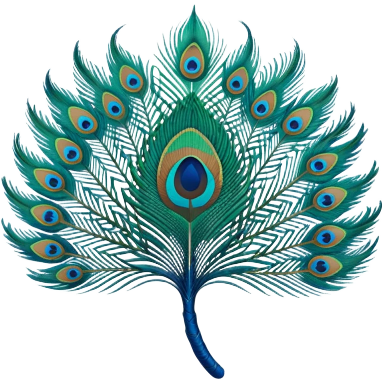 Peacock feather emoji