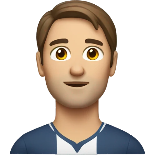 physical education teacher with brown hair emoji