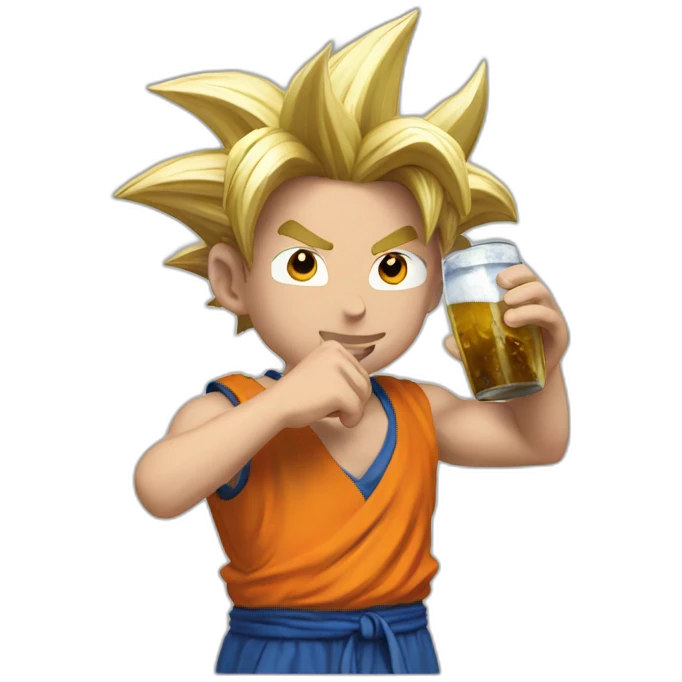 goku drinking argentinian mate emoji