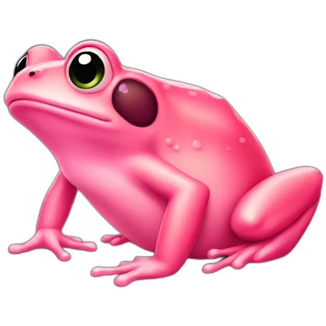 pink frog emoji