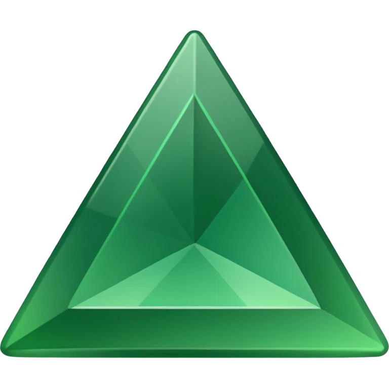 a green upward-pointing triangle emoji
