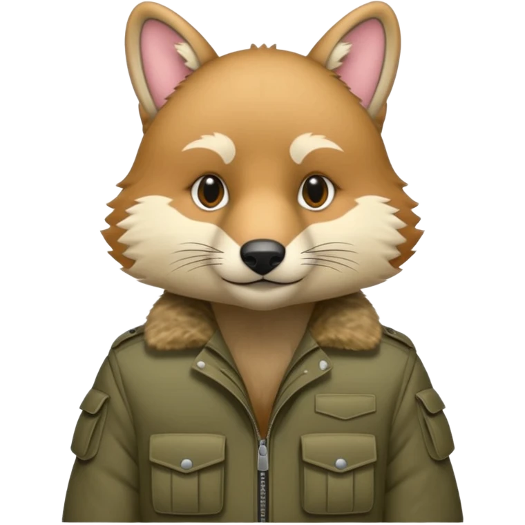Animal wearing bullet proof jocket emoji