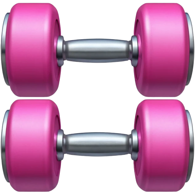 dumbell pink emoji