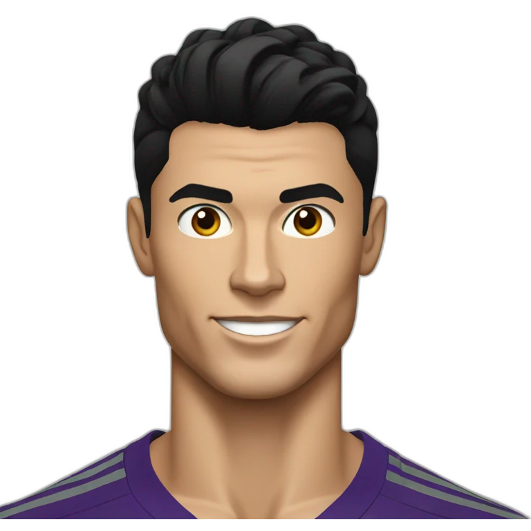 cristiano ronaldo black hair emoji