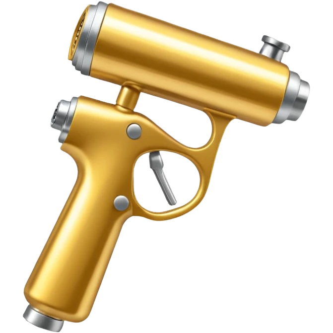 Golden Car paint Sprayer gun emoji