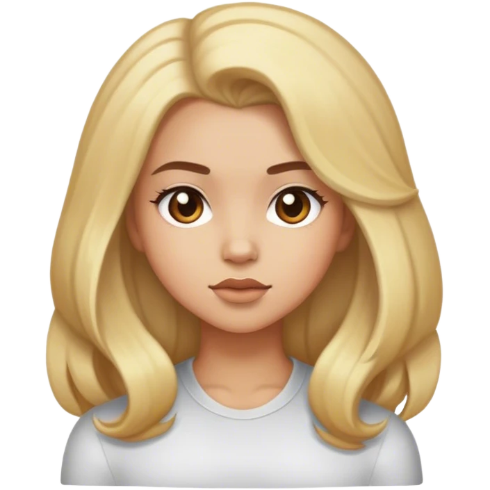 Girl with blowout hair  emoji