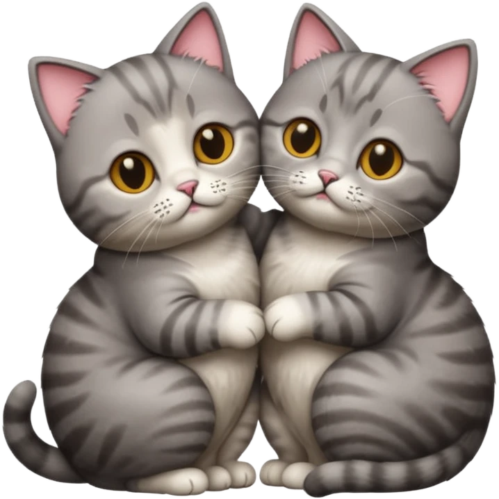 british short-hair cat kissing emoji