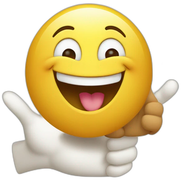 happy character show thumb or thumb approval conveys positive energy and gratitude emoji