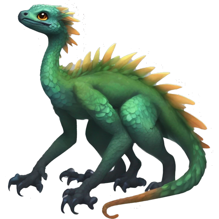  Scaly Cute Edgy Realistic Rare Fantasy Slim Vernid-Trico-Melprin-species by LiLaiRa, by Falvie, full body emoji