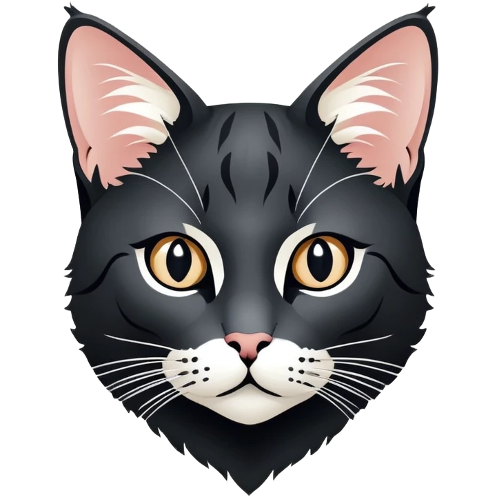 Иконка чёрного котика, наблюдающего за фейерверком. Фейерверк освещает небо яркими всполохами, символизируя яркие и незабываемые моменты. emoji