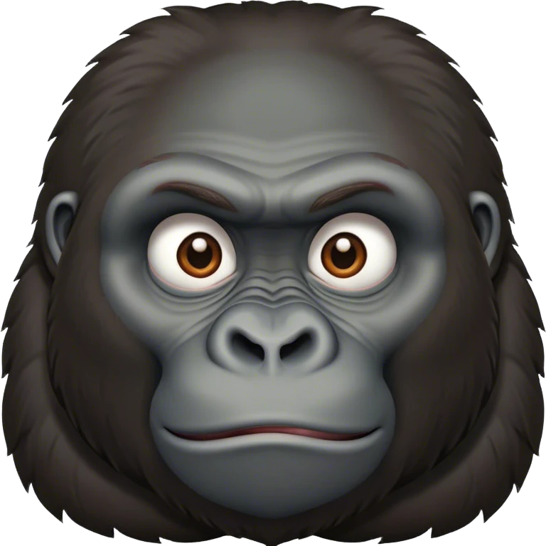 gorilla with blank face side eye emoji