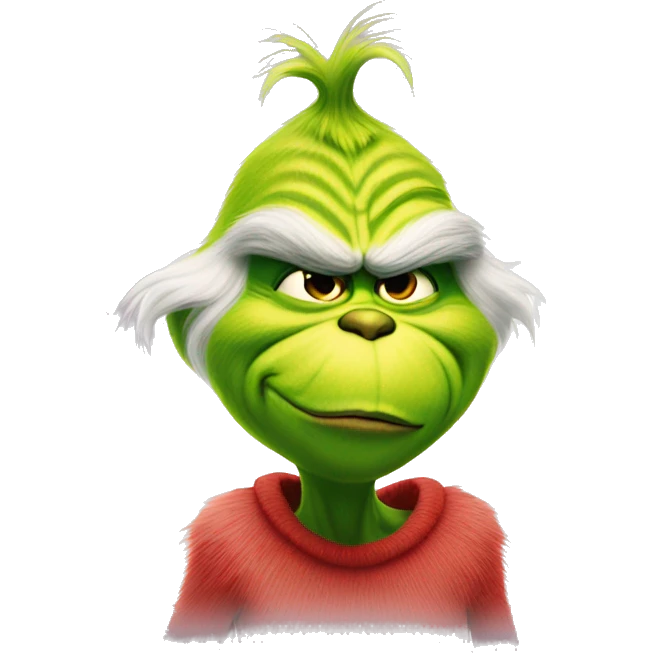 Grinch gives kisses emoji