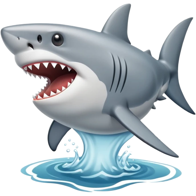 Tiburón haciendo caca  emoji