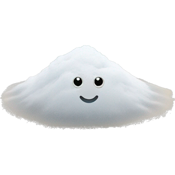 Snow on the beach emoji