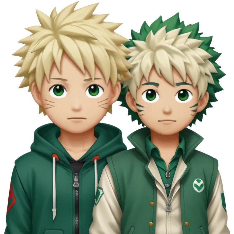 Bakugo and Deku from My Hero Academia together emoji