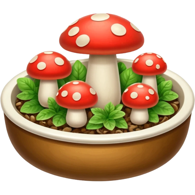 mushroom dish emoji