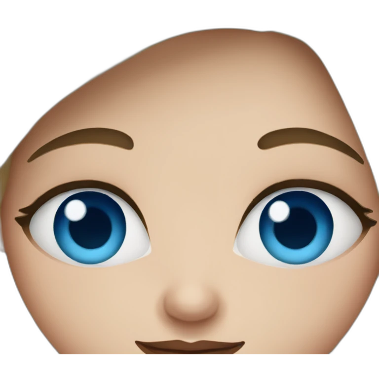 dasha with blue eyes emoji